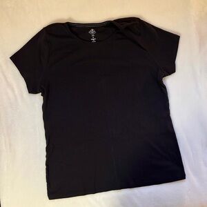 St. John's Bay Black Essential Tee